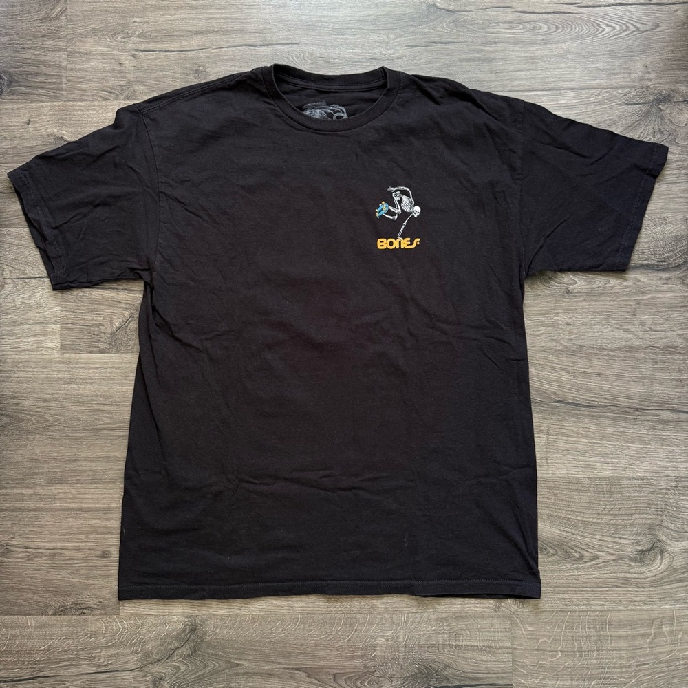 Powell Peralta Faded Black Skate BONES Skeleton T Shirt XL Men Vintage - Picture 2 of 13